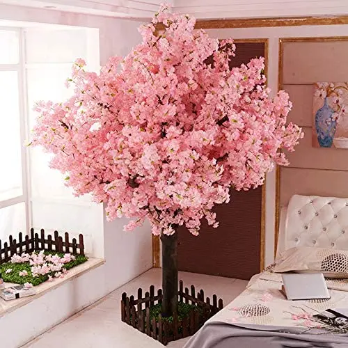 Artificial Cherry Blossom Trees,Gorgeous Pink Sakura Tree Indoor ...