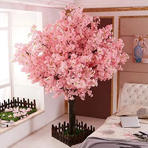 Flor De Cerezo Artificial Hecha A Mano,Flor De Seda Gruesa,Rosa Claro,Para  Boda,Interior,Exterior,Restaurante,Fiesta Escolar - Buy Árbol De La Flor  Cereza,Planta Artificial Para La Boda De Interior Al Aire Libre,Artificial  Árbol De Cerezo