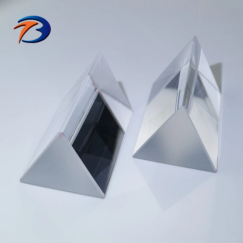 Custom BK7 glass dispersion triangular equilateral prisms optical 60 degree prism dispersion equilateral dispersing prism