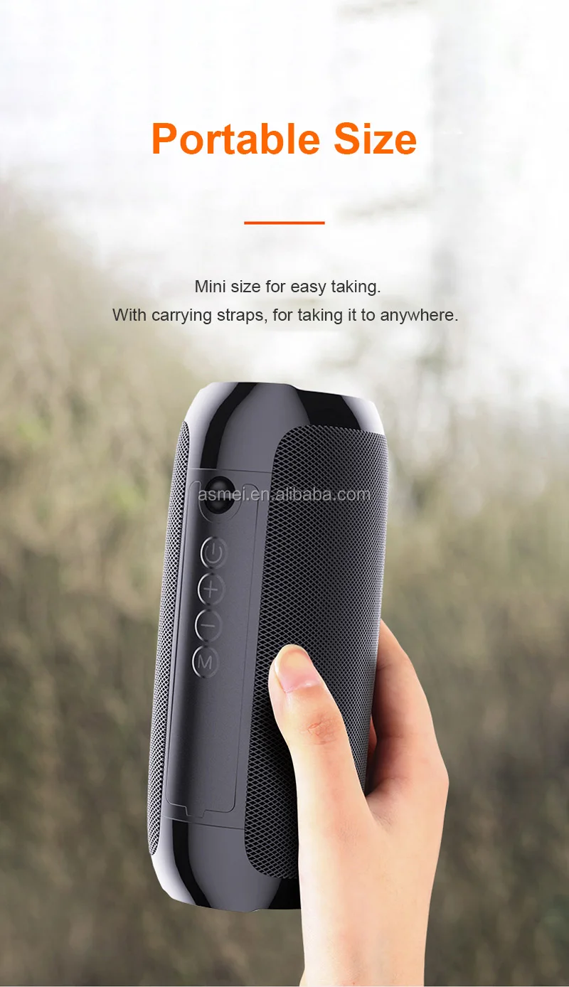 TG117 Mini BT Speaker Portable Wireless With TF card and FM Radio For Mobile Phone PK Loudspeaker TG113 - ANKUX.COM