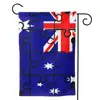 Puzzle of The Australia Flags Impressions Decorative Vertical Garden Flag
