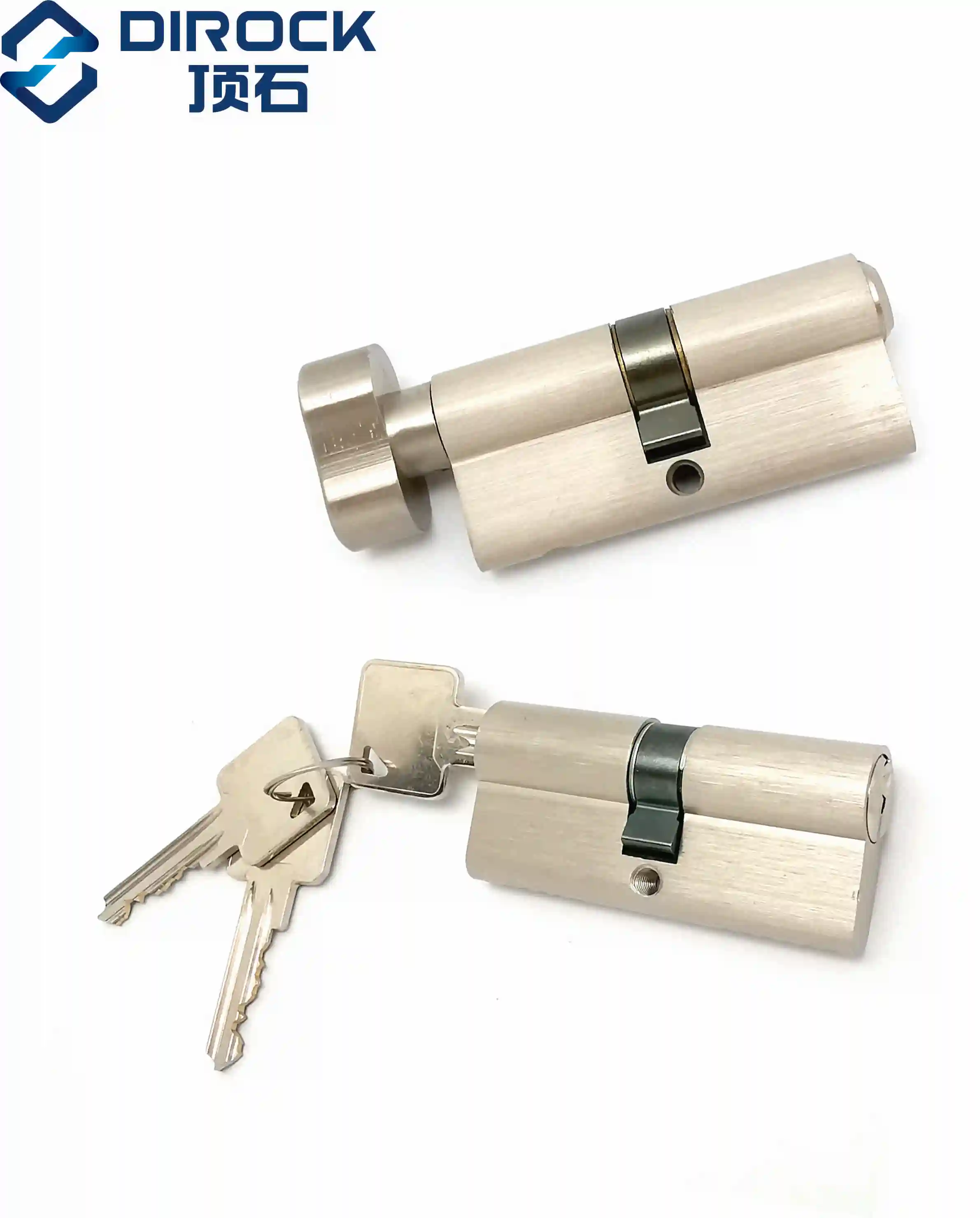 Single Lock Cylinder Antibreaking Euro Profile Brass Cylinder En1303