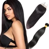 Guangzhou Straight Wave Hair Bundle With 4*4 Lace Front Closure A Set Wig Wavy