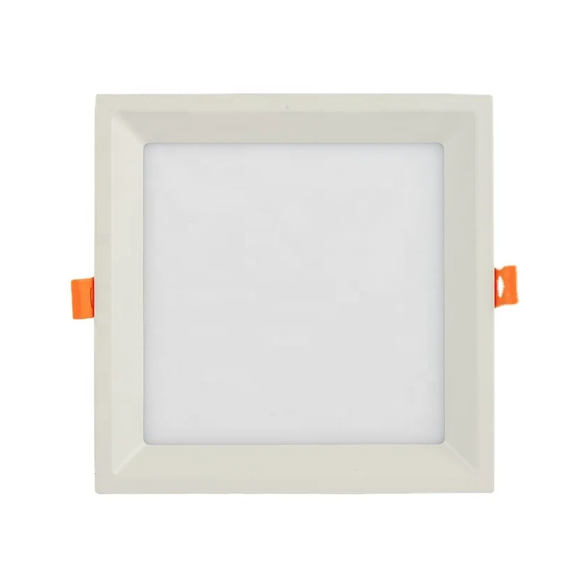 Guangdong china factory 22 watt recessed round square shape channel office home led panel lamp