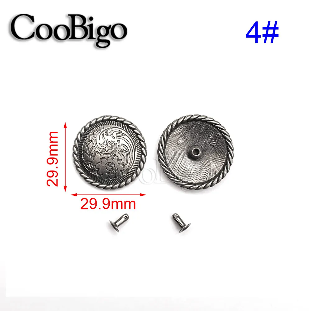 100sets Metal Rivet Spike Stud Punk Riveted Studs Leather Craft Bag Belt Clothes Shoes Diy