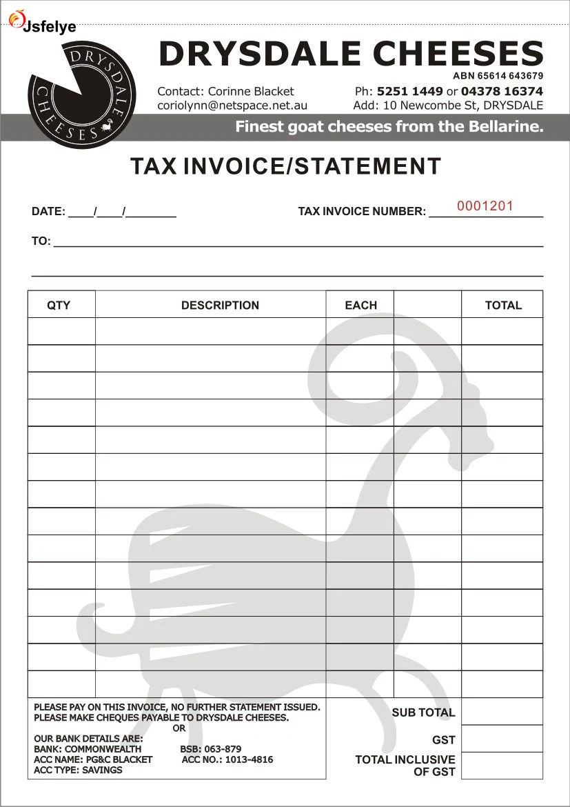 A4 Carbonless Ncr Duplicate Printing Paper Two Part White & Yellow