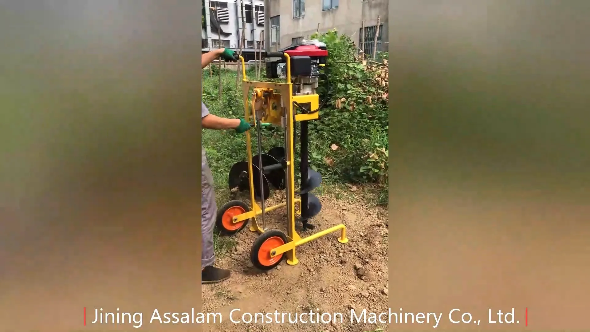 WERHE Tarière 200mm 80cm Forage Puits Plantation Arbres Tarière Sol Professionnelle ⌀200mm Longueur 80cm - Lames Carbure Tungstène - Pour Puits, Clôtures, Plantation Tarière Machine Lames Tungstène Affûtables