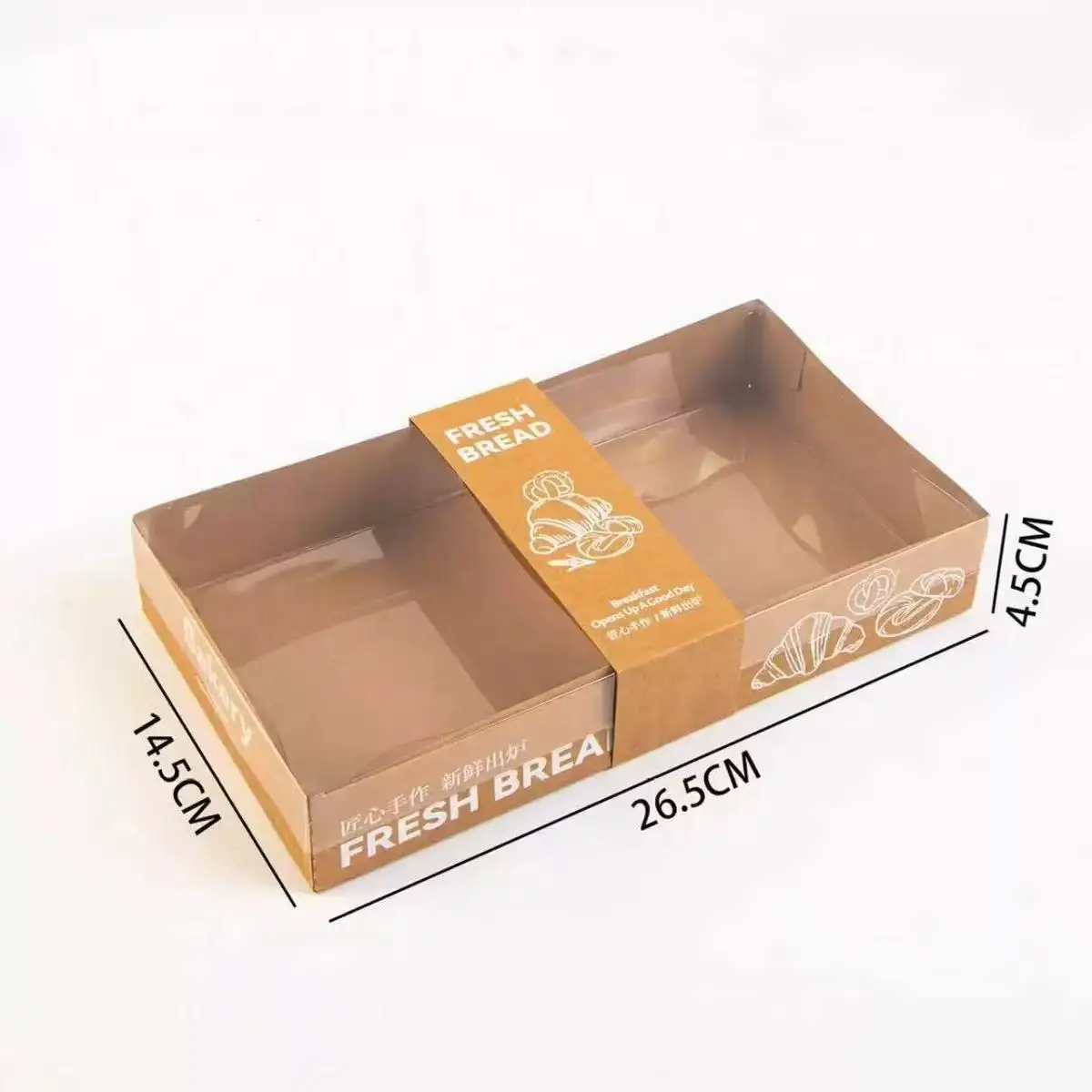 Croissant boxes, croissant takeout boxes, kraft paper boxes for ...