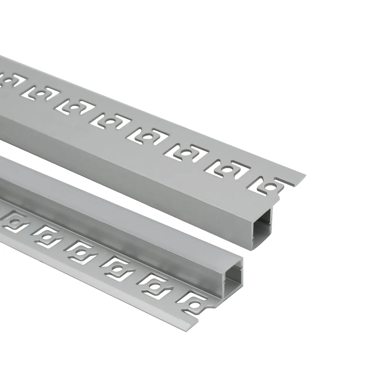 Recessed installation heat radiation aluminum profile with edge on one side led tape light profile single edge polished aluminum