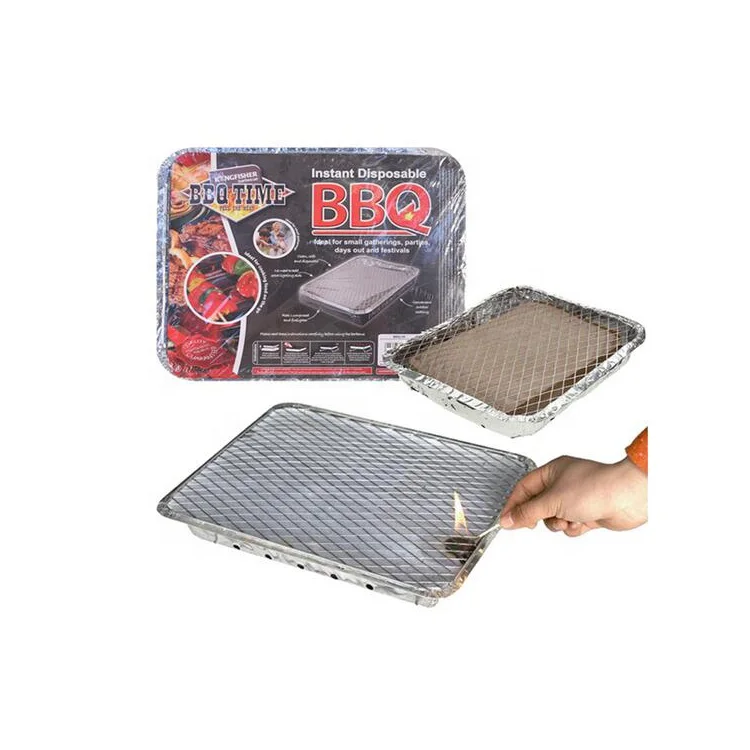 Aluminum Barbecue Instant Grill Disposable Bbq Grill In Foil Tray Buy