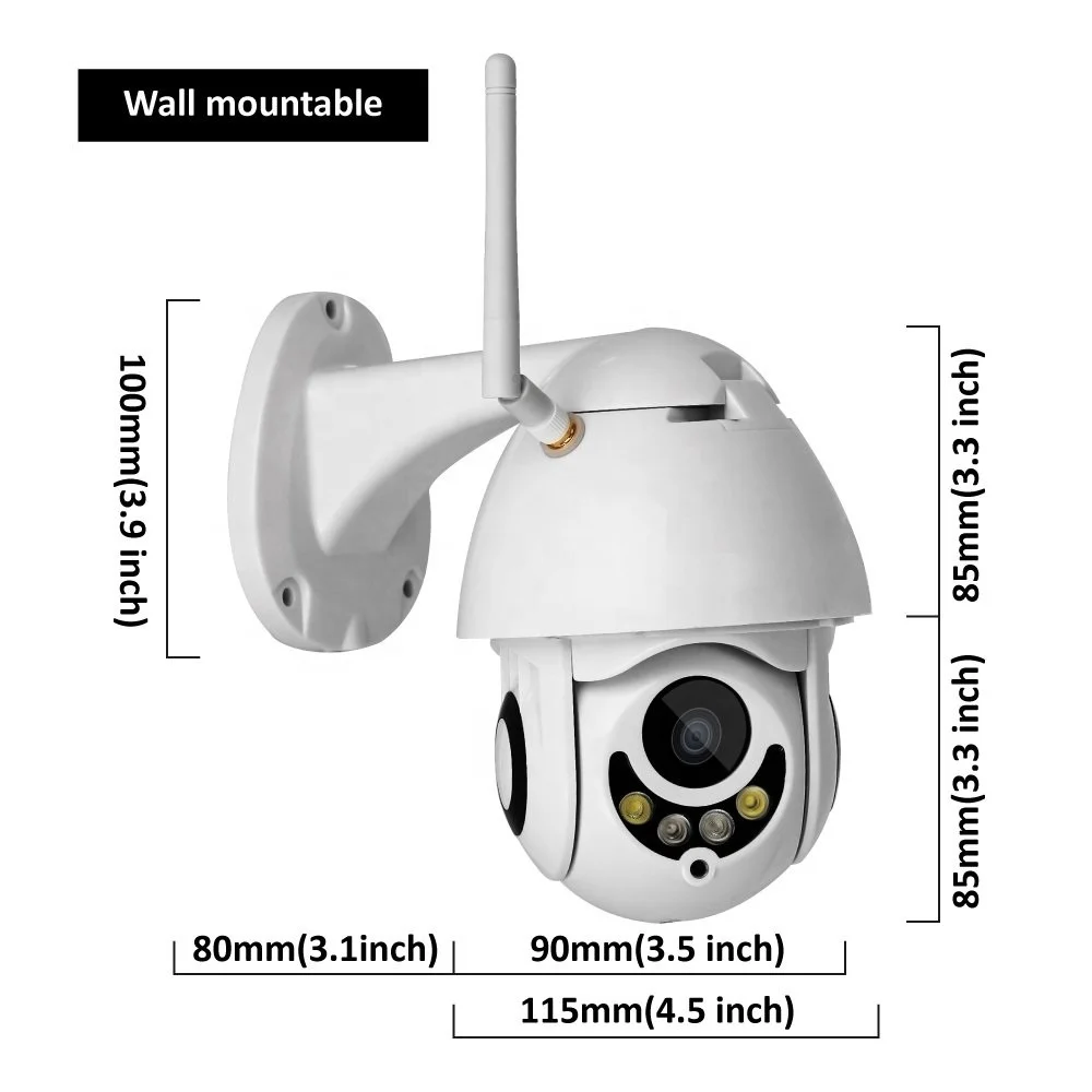 Icsee App 1080p Ptz Bullet Wifi Ip Camera Fixed Lens 3.6mm Onvif