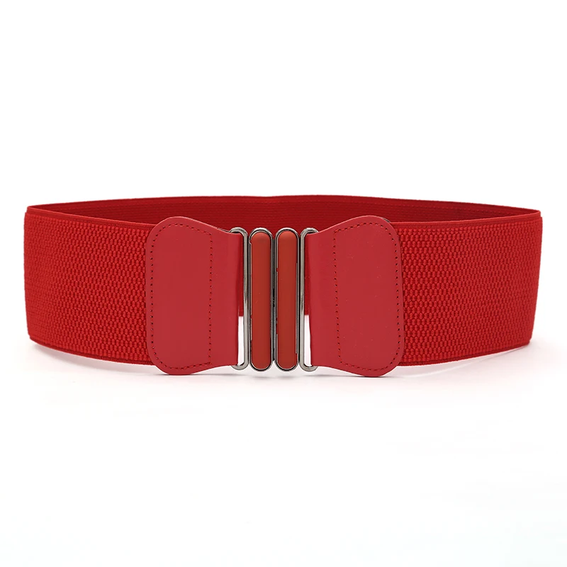 Plus Size Belt Elastic Wide Red Leather Fashion Cummerbunds Big Ladies ...