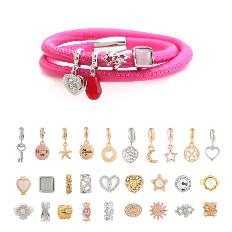 2020 系列双层真皮包裹手镯对于女性的情人节礼物