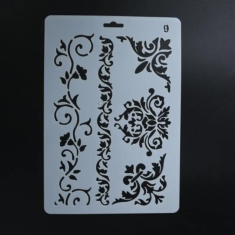 Hollow Lase Stencils for DIY Scrapbooking Photo Album Journal Painting Template Pochoir Walls Arts and Crafts Drawing Tool