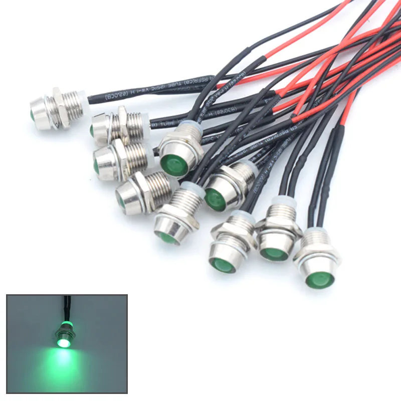 Super Bright Lamp Bead Led Lightemitting Diode,Indicator Hole 8mm With