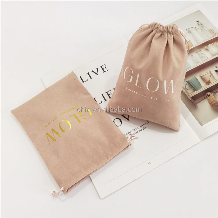 Customize Jewellery Packaging Recycled Jewelry Pouch Drawstring Jewelry