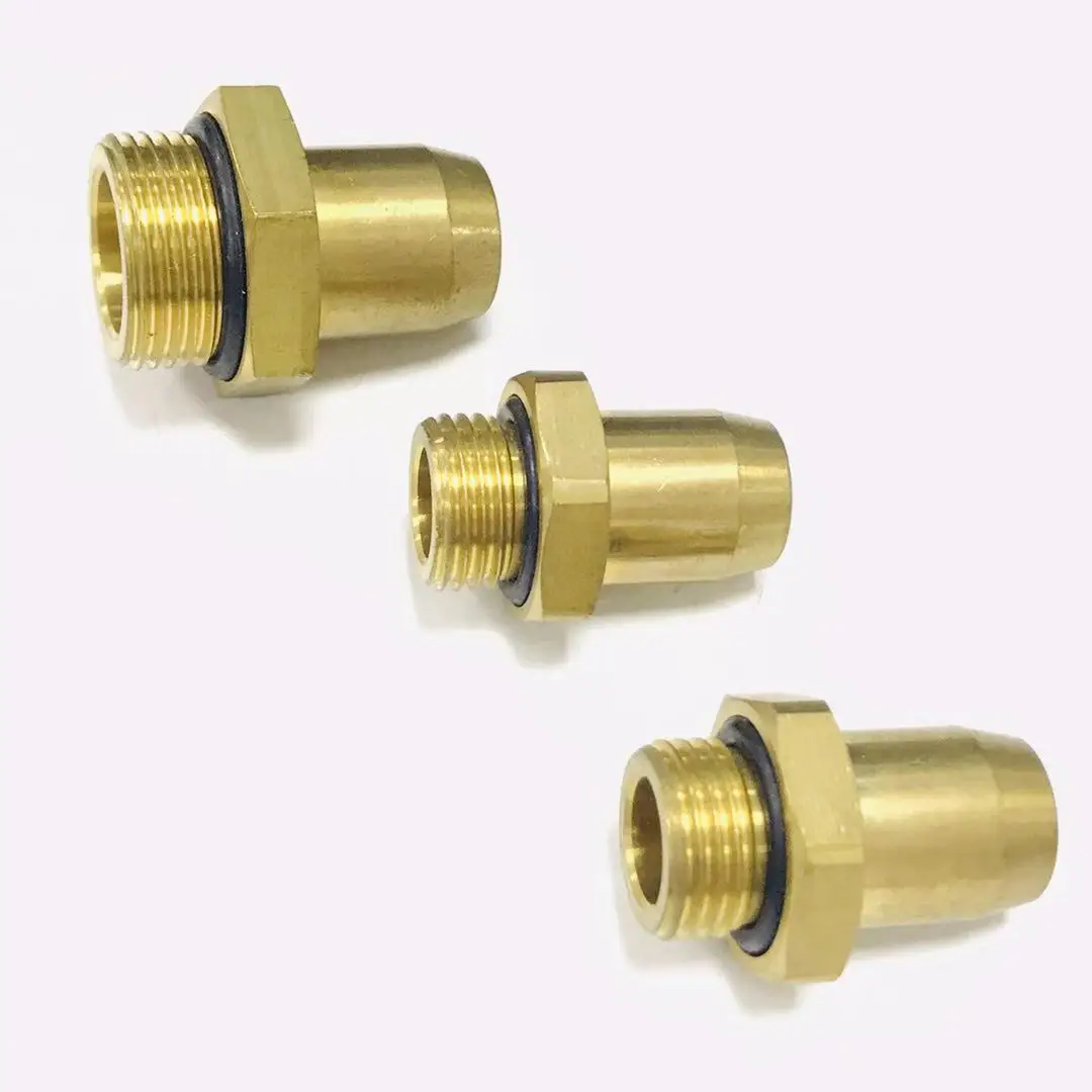 Air Brake Brass Fittings Tube Connector Brass Pneumatic Fitting Push In ...