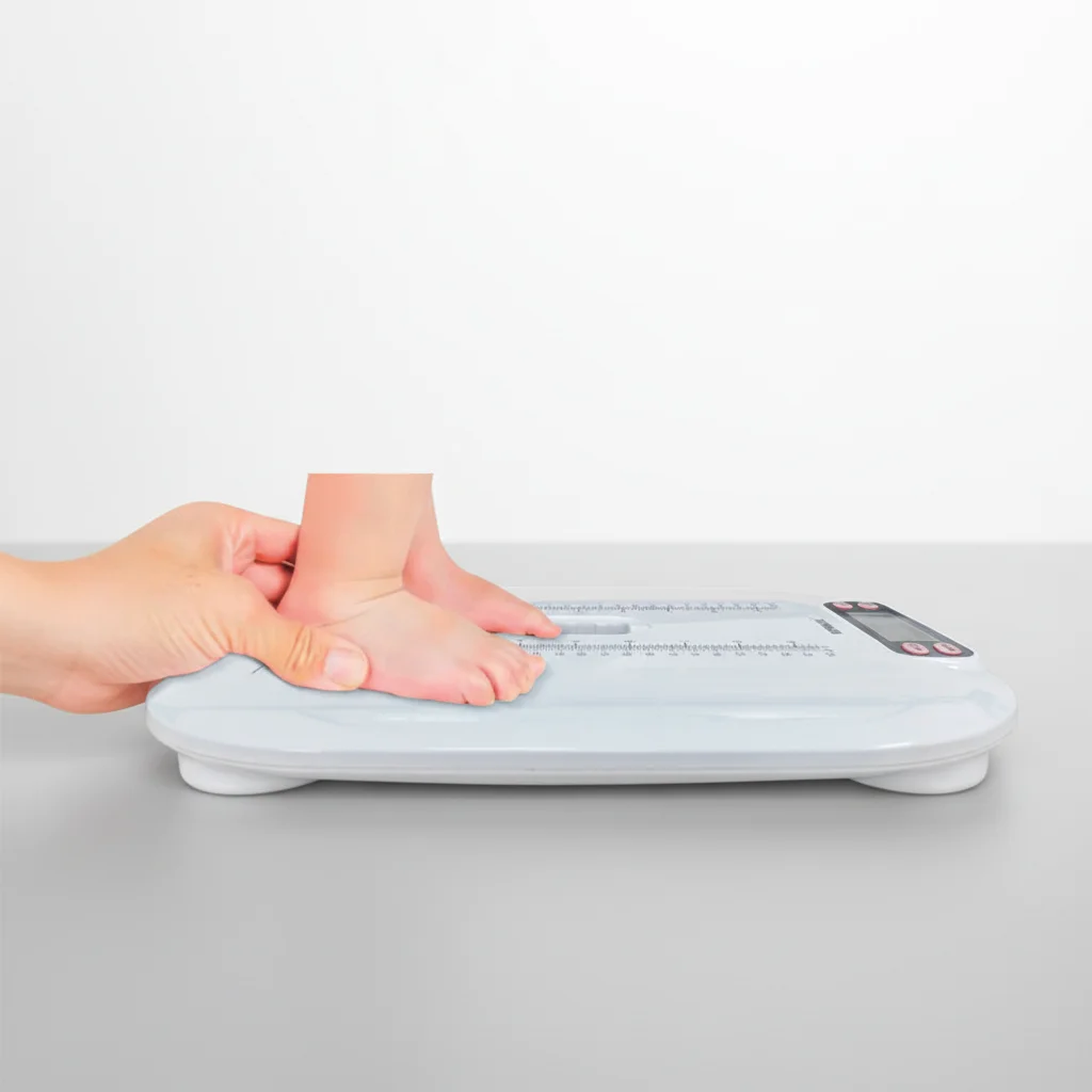 digital baby scale with modular tray 180 rotatable lcd screen baby mother weighing modes infant weight scale with foot ruler-6