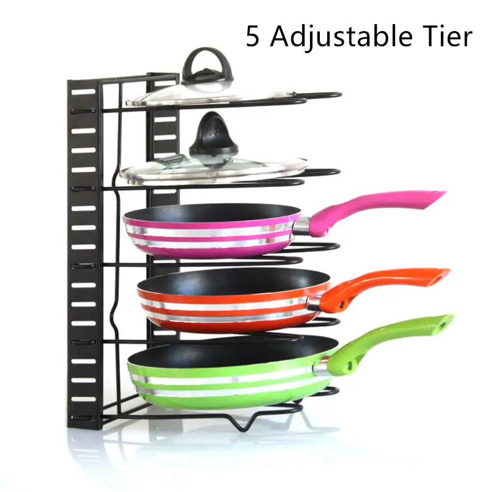 Pot Organizer Rack 5tier Adjustable Cookware Bakeware Holder Buy