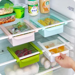Solid color refrigerator fresh keeping partition layer multi-purpose finishing storage rack