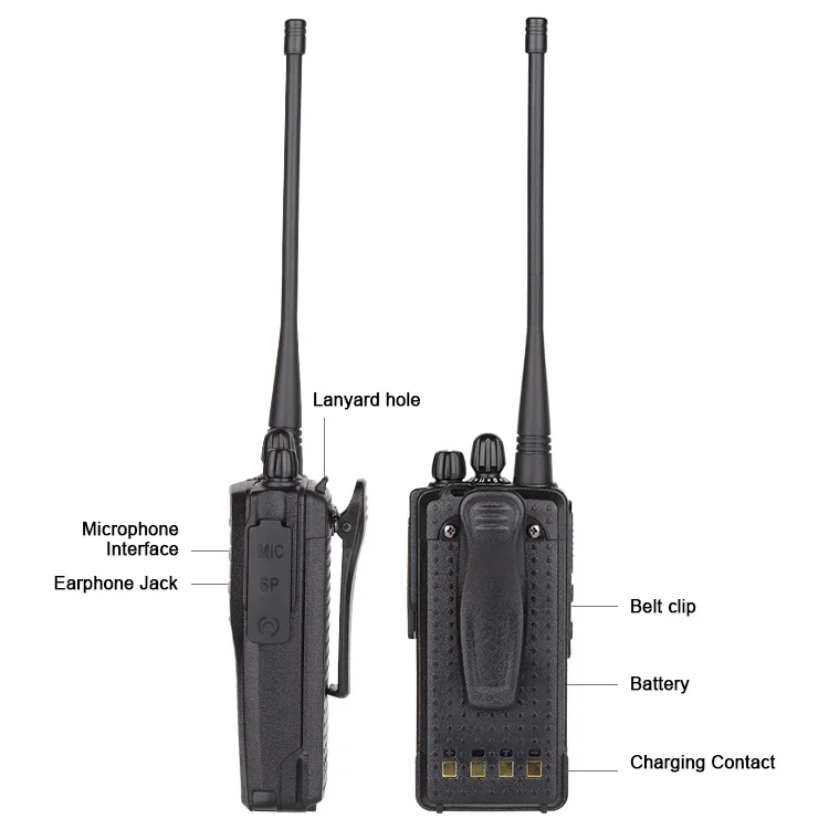 Sale Professional Uhf Vhf Radios Two Way Walki Talki 5w 32 Channel 1500mah Inrico Dmr Pd660