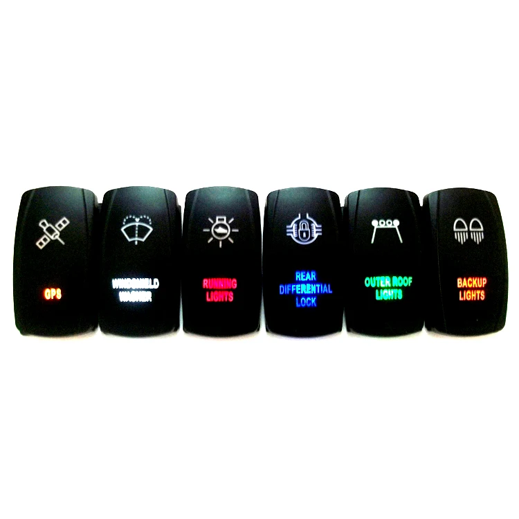 Carling Style 12v 24v Auto/ Marine Led Rocker Switch Label Sticker For