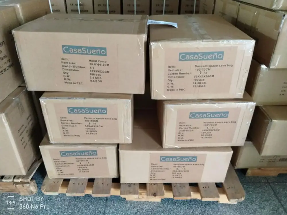 Big vacuum compression storage mattress plastic bag