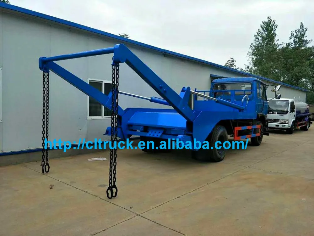 8m3 Truck Skip Bin Loader Small Garbage Truck With Bins Skip Loader