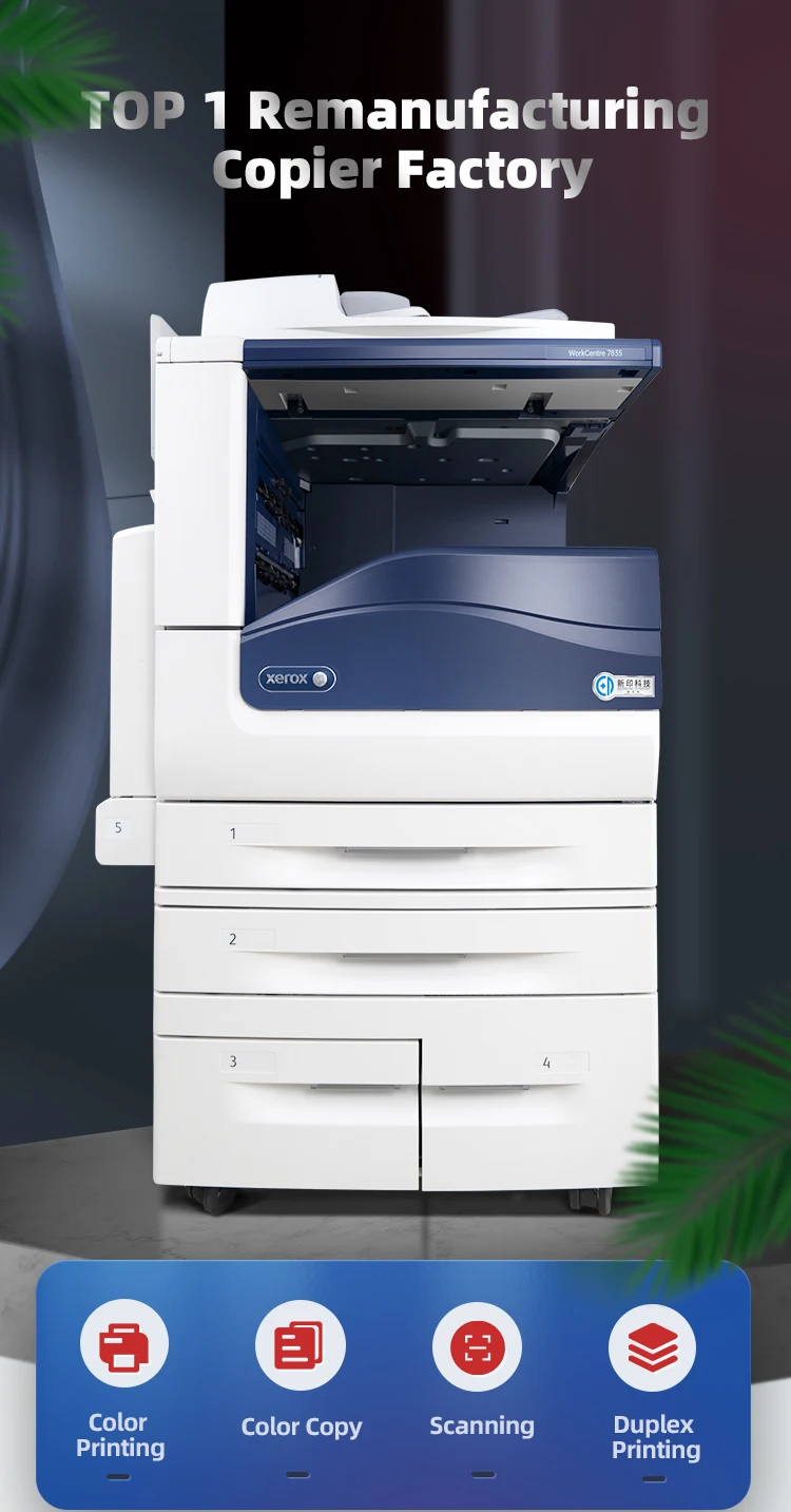 Digital Used Copiers Machine A3 Refurbished Copier For Fuji Xerox 7855 ...