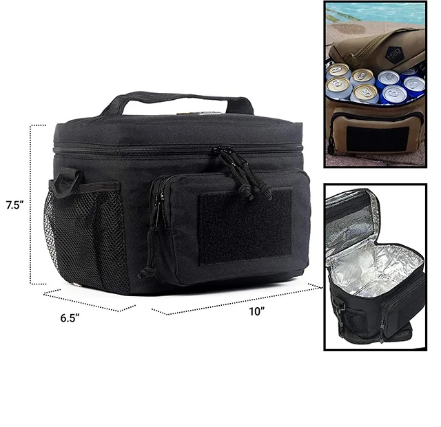 Customized Insulated Cooler Bag Thermal Tactical Tote Lunch Bag for Tactical Men Women Adults