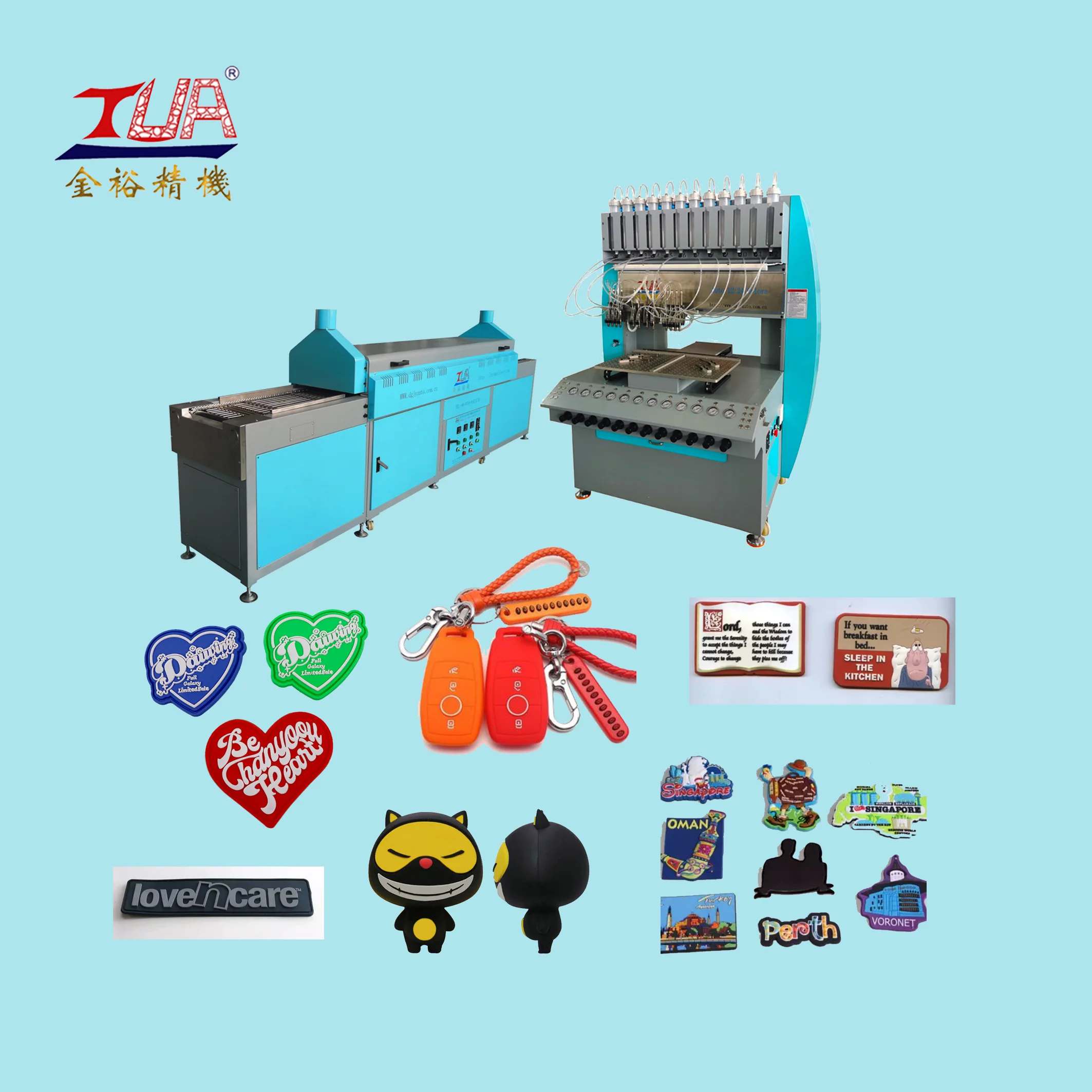 Full Automatic 3d Pvc Label Soft Rubber Patch Making Machine Pvc