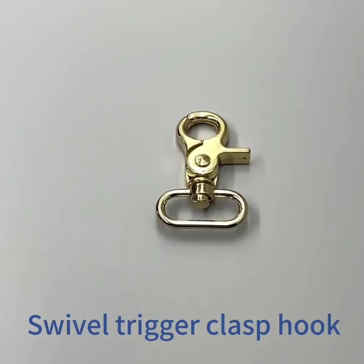 Meetee H4-1 50mm Swivel Dog Collar Snap Hook Metal Handbag Strap