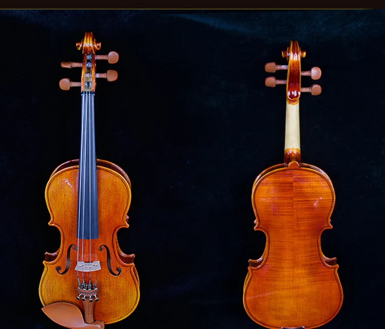 Bullfighter 3/4  4/4 Flamed Solid Wood Violin Handmade