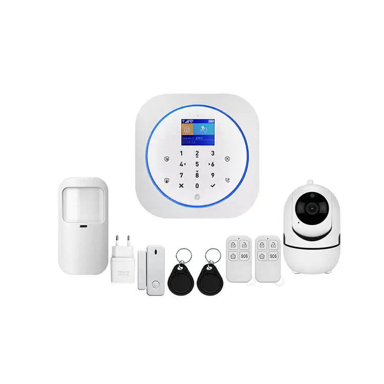 
Tuya Wireless Remote Control Home Use Intrusion Security Alarm System With Camera 