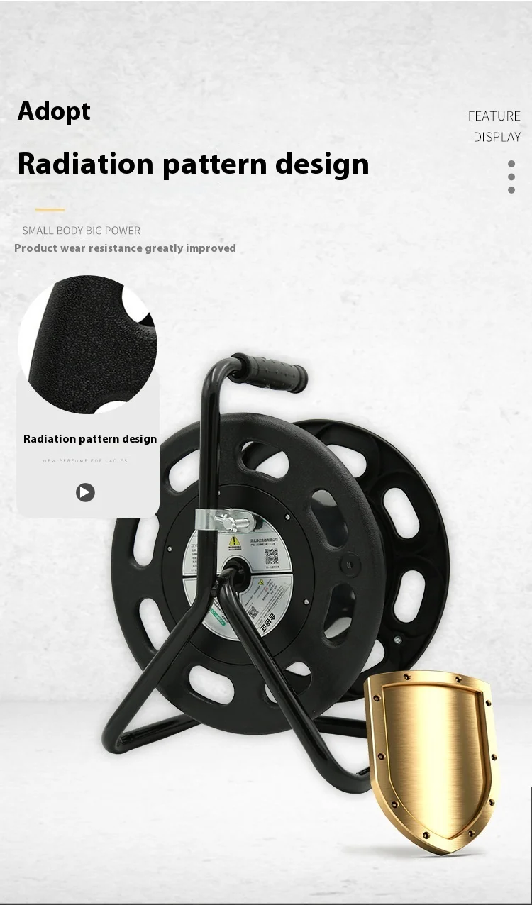 China High Quality UK 4 Socket Extension Cord Reel Manufacturer