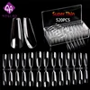 Ballerina No crease fingernail tips Coffin Nail Flat shape Full cover Manicure False nails tips 520pcs/box
