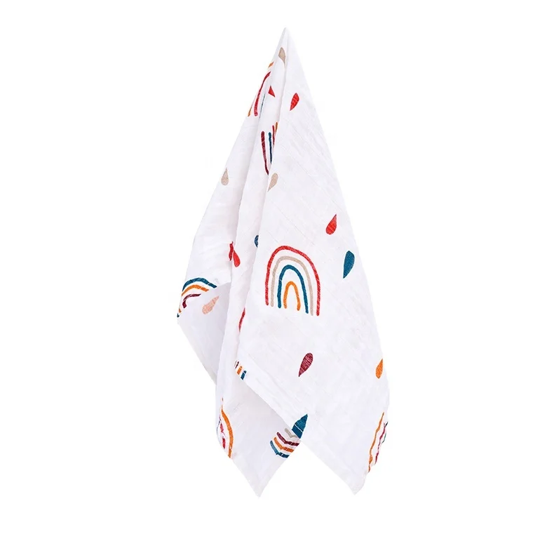 Happyflute 100 Organic Cotton Baby Muslin Blanket Organic Baby Soft