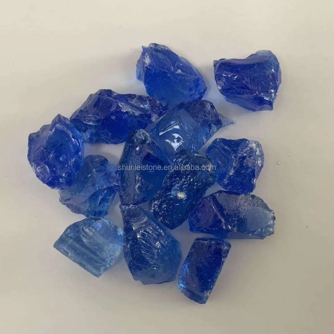 Decorative Tumbled Crystal Yellow Glass Rock Buy Decorative Glass