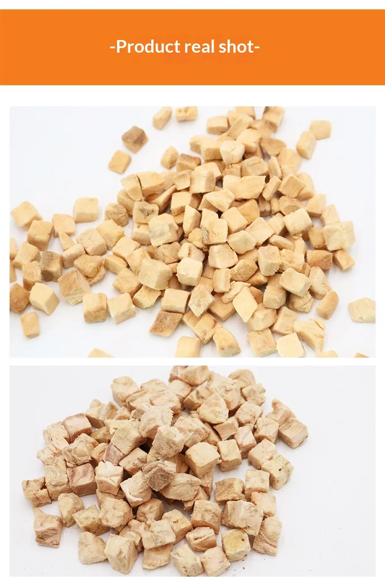 Pet Freeze-Dried Salmon Large Particles Cat & Dog Snacks No Additives Wholesale Made in Weifang Shandong details