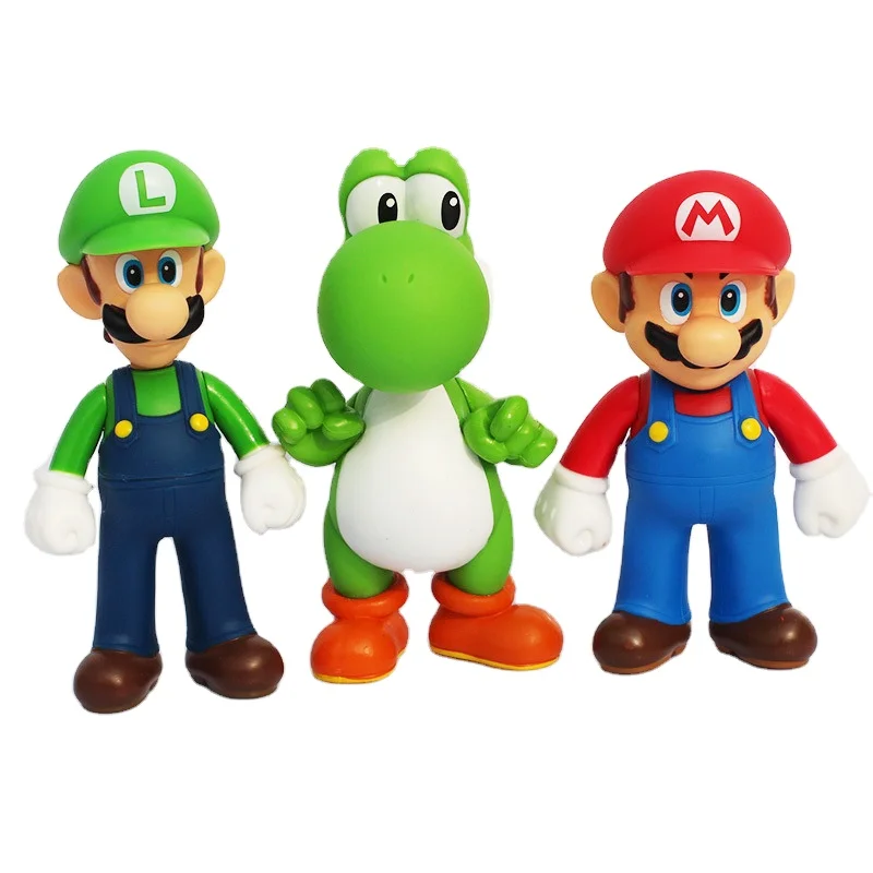 5 Inch 3 Kinds 3d Cartoon Figure Mario Bros. Figures Game Toy Super ...