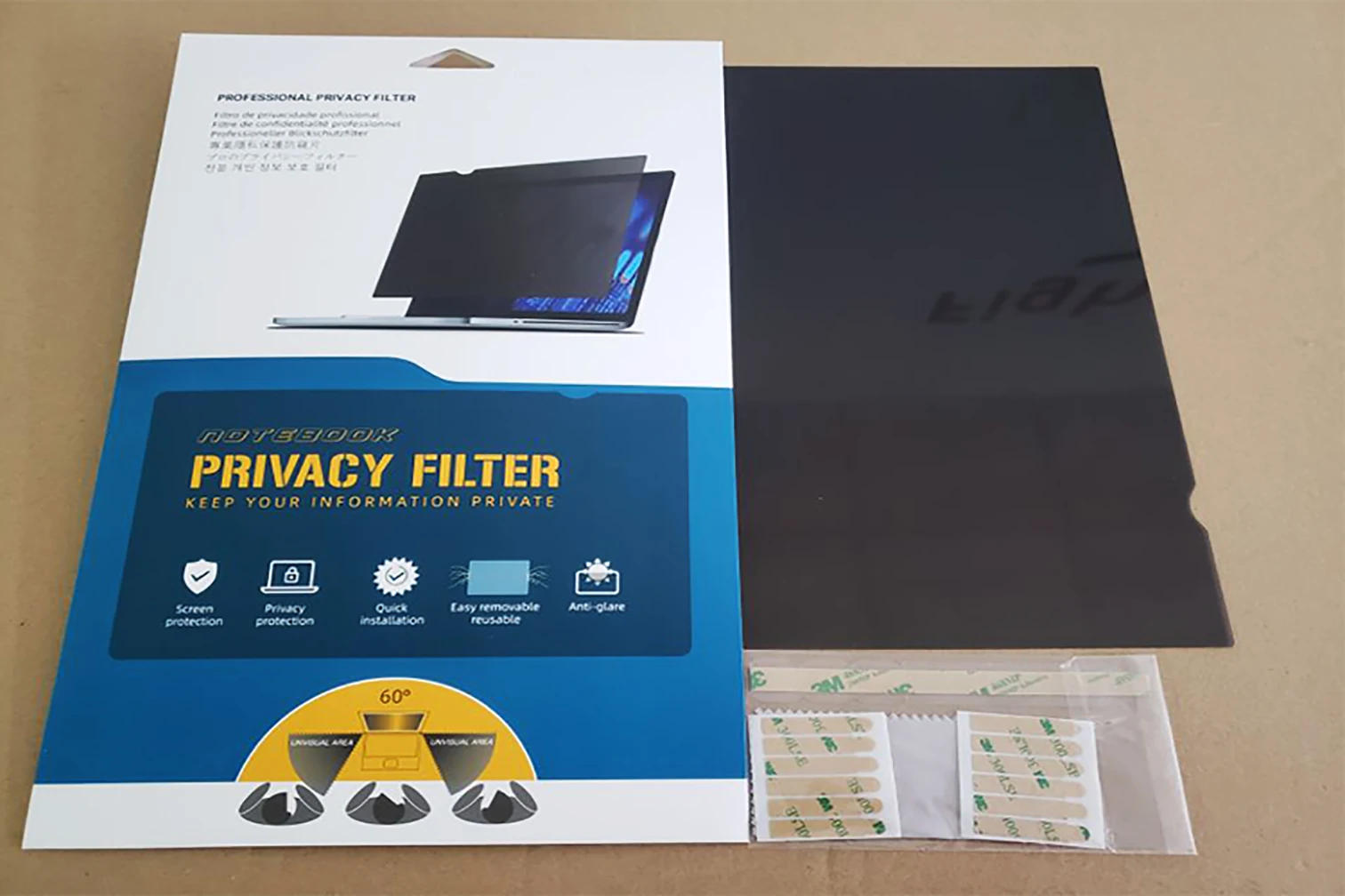 Large Size Anti Glare 2 Way Privacy Filters For Dell 49 Inch Curved