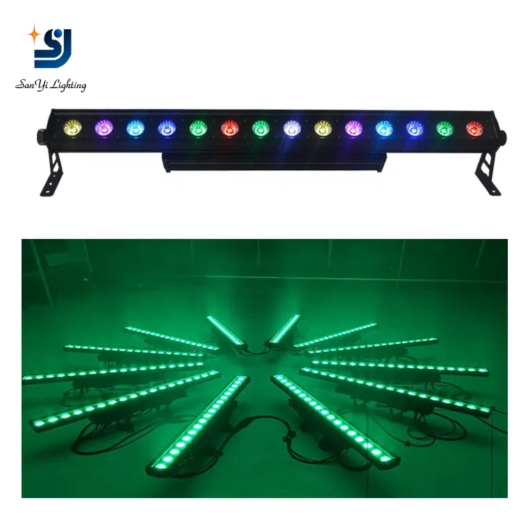 SanYi 14pcs 3W RGBW+UV disco led stage light Matrix bar