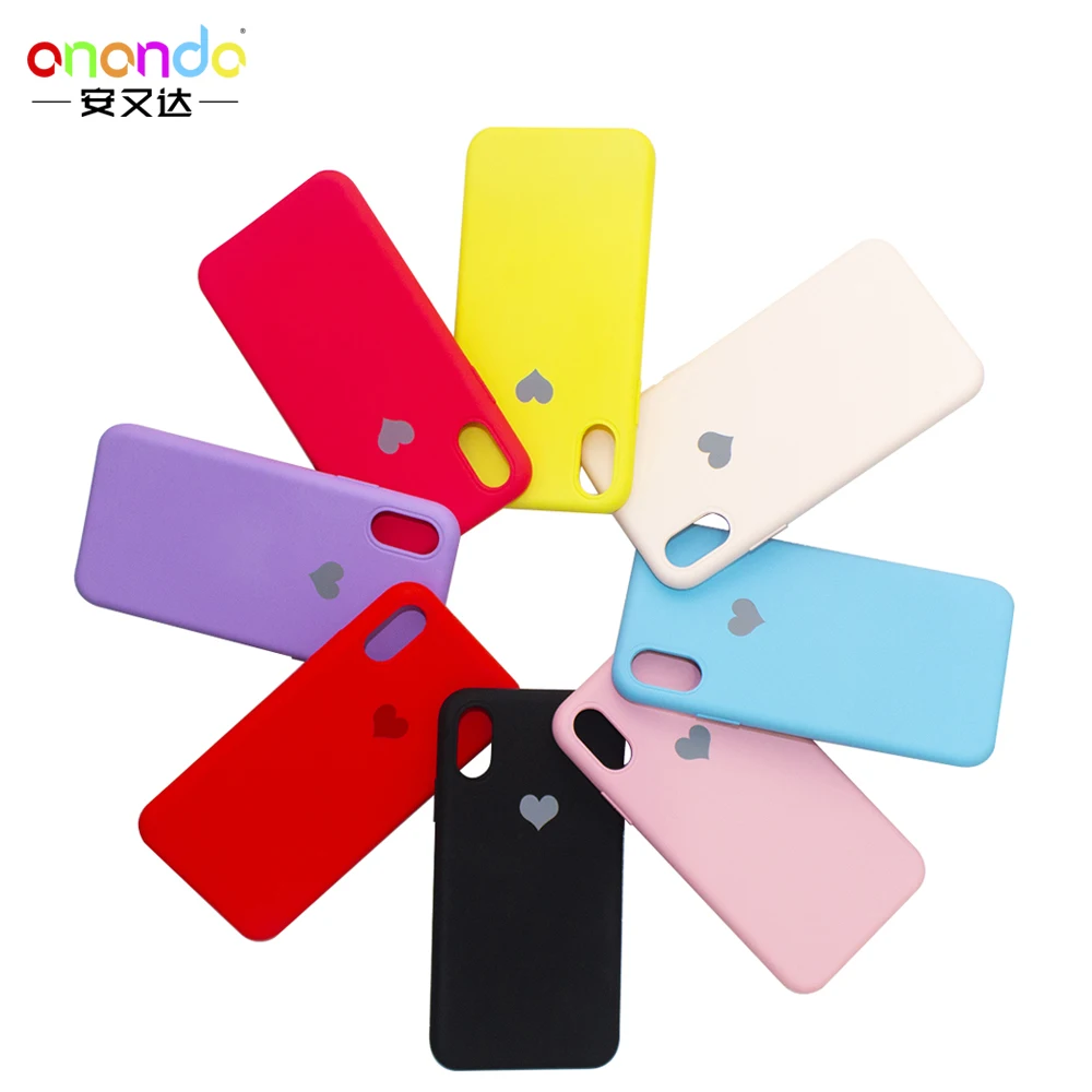 &Eacute;tui en Silicone amour coeur accessoires de t&eacute;l&eacute;phone portable couverture arri&egrave;re pour iphone - ANKUX Tech Co., Ltd