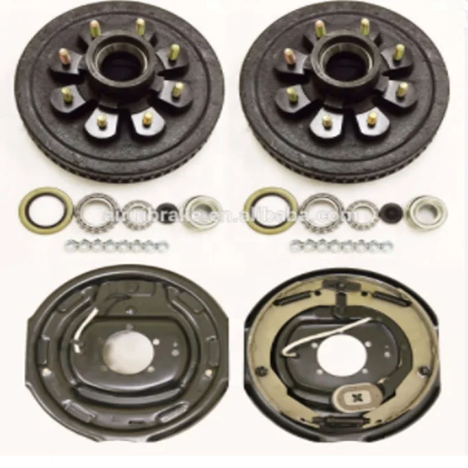 Trailer Mudguard Electric Axle Trailer 7k Electric Axle Spindle With Electric Brake Assemblies