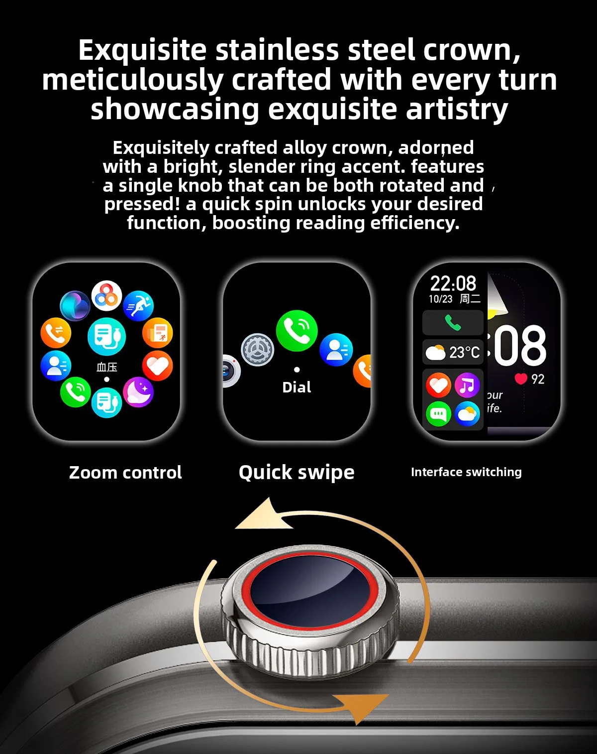 跨境CY-T99耳机二合一智能手表双呼叫记录血压心率监测IPS IP67