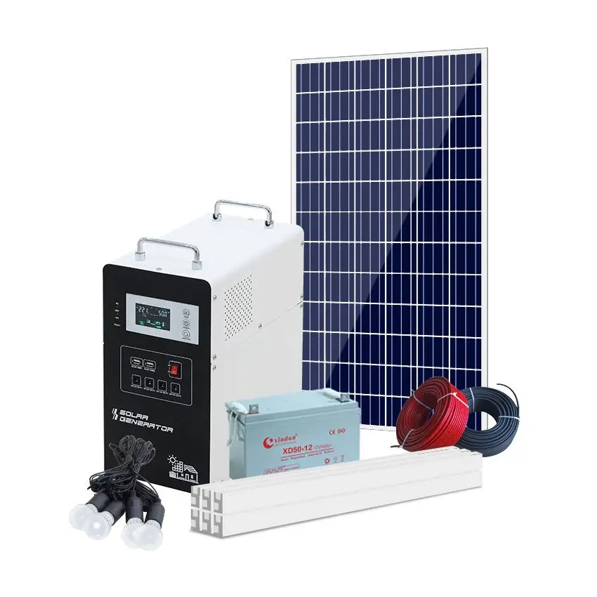 Modular 5x200W solar panel kit mounted on an RV roof with flexible mounting brackets
