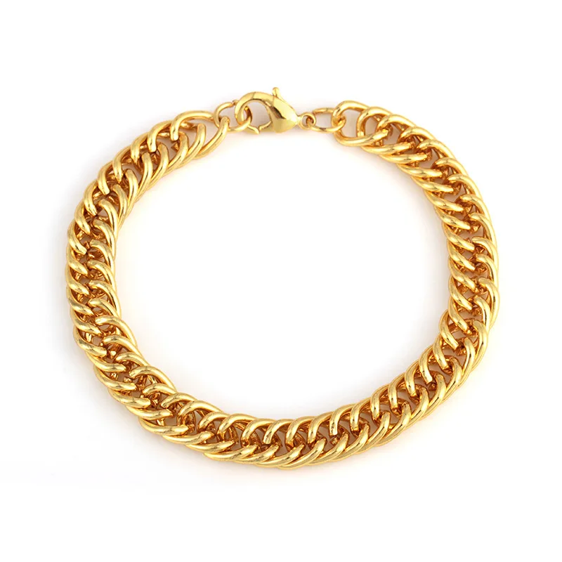 wholesale Men's Fashion Bracelet Alloy Thick Chain Hip Hop Style