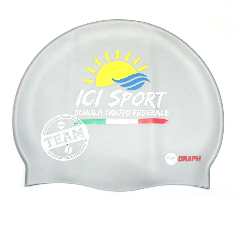 Promotional Gift Colorful Fashion Swim caps Custom Logo Printed Cheap Swimming Cap Silicone Swim Caps for kids adult