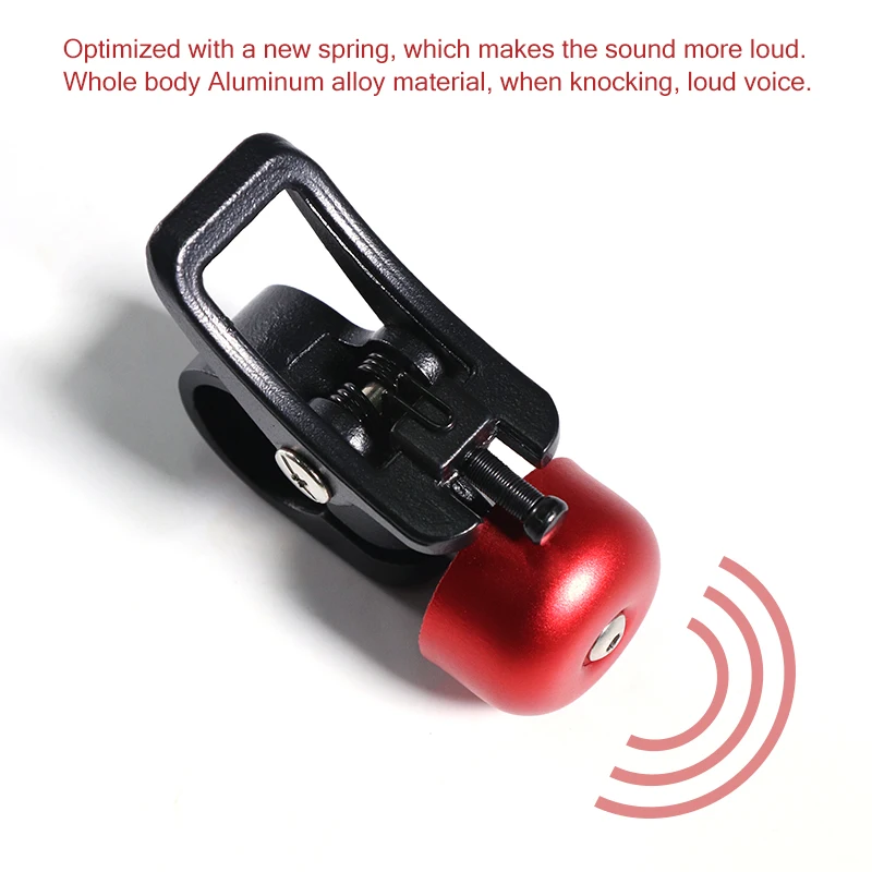 Superbsail Scooter Horn Aluminum Alloy Bell For Xiaomi M365 Scooter Loud Siren Kid Bike Scooter MTB Bells Cycling Accessories details