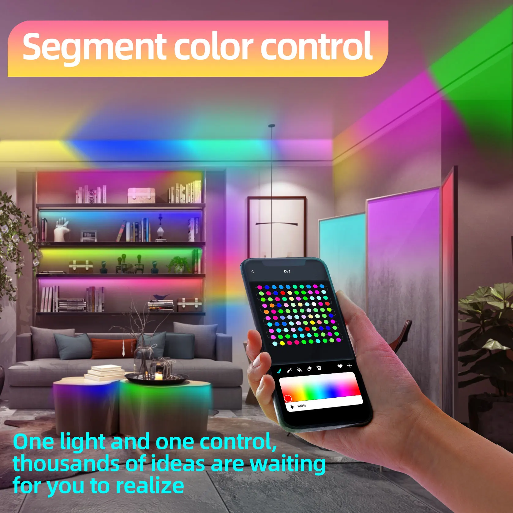 10m Smart Home Ambient Strip Light Usb Pixel Led Ws2811 Smart Fairy